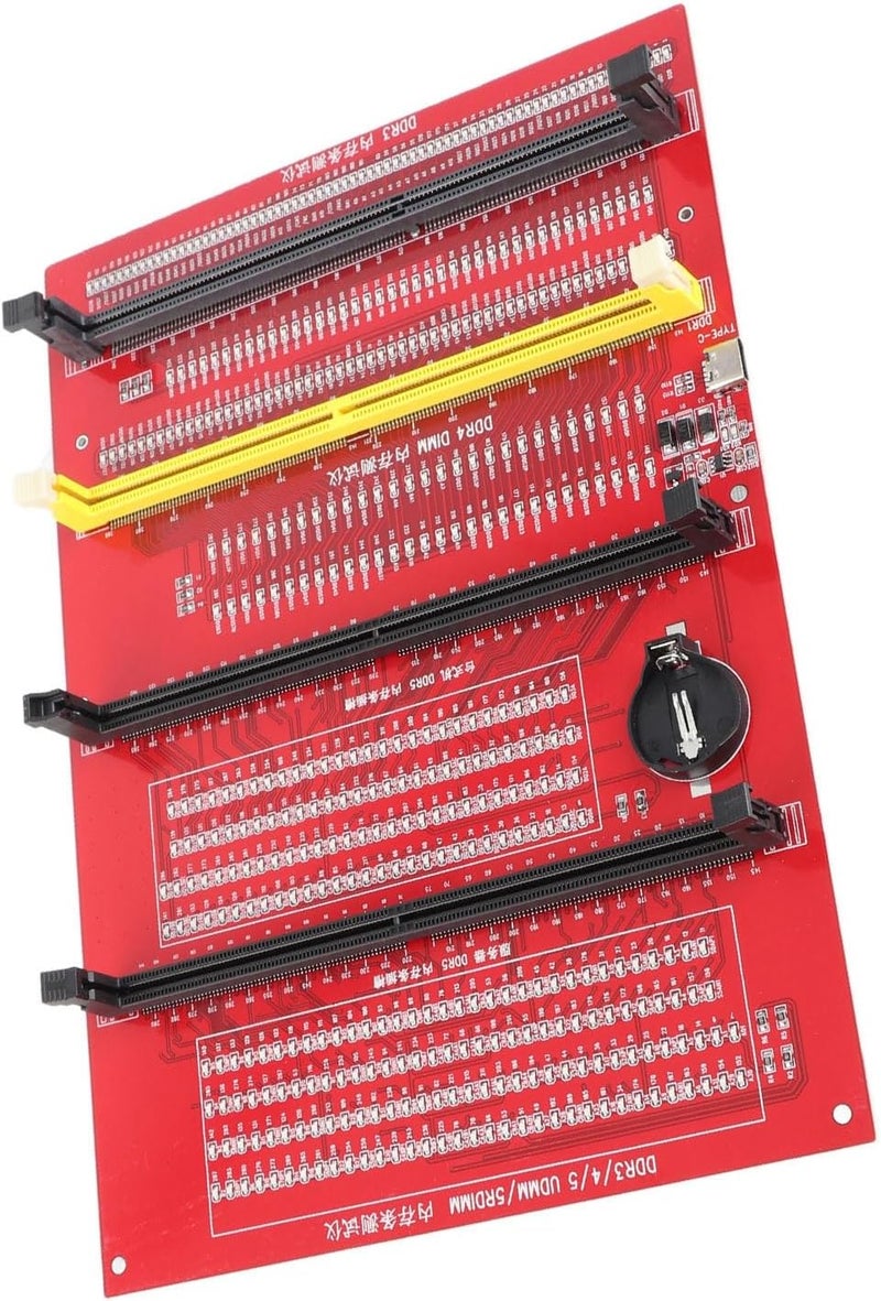 Akozon محلل ومختبر ذاكرة RAM 4 في 1 لسطح المكتب DDR3 DDR4 DDR5 بطاقة اختبار ضوء - Image 1